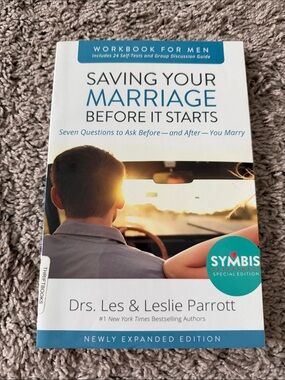 Saving Your Marriage Before It Starts Workbook for Men - Blue/White